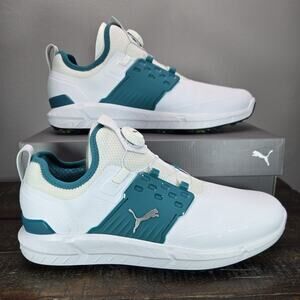 NEW Puma Ignite Articulate Disc Mens Size 11.5 Waterproof Golf Shoes White Blue
